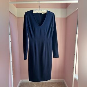 Navy Diane von Furstenburg Midi Dress